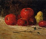 Still Life with Pears and Apples 2 by Gustave Courbet